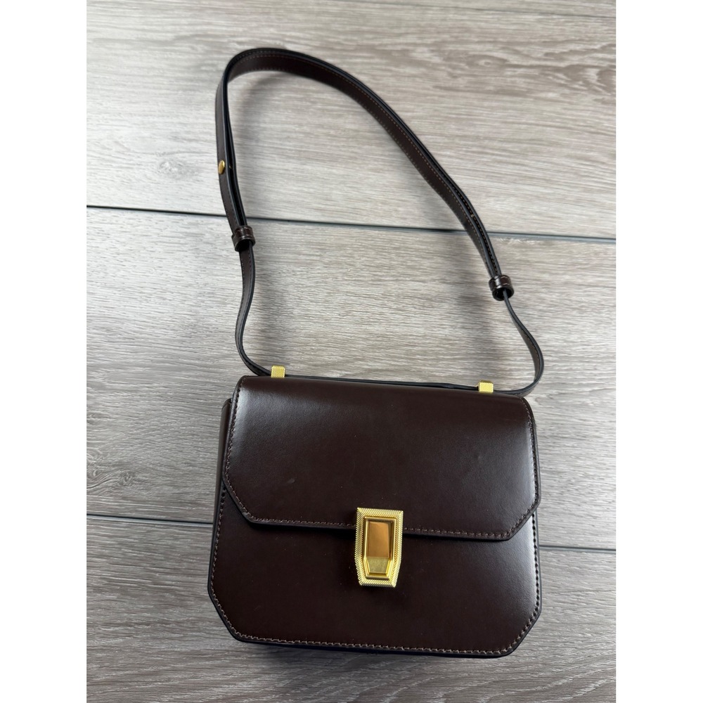 Rag & Bone Womens Crossbody Bag Atlas Leather Brown Small RB03096-024 - Picture 2 of 9